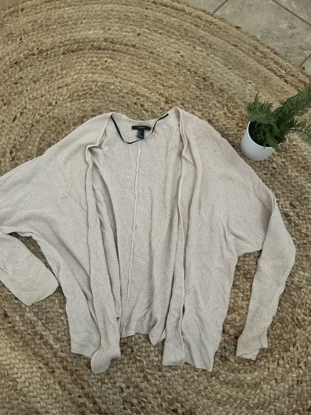 TAN KNIT CARDIGAN